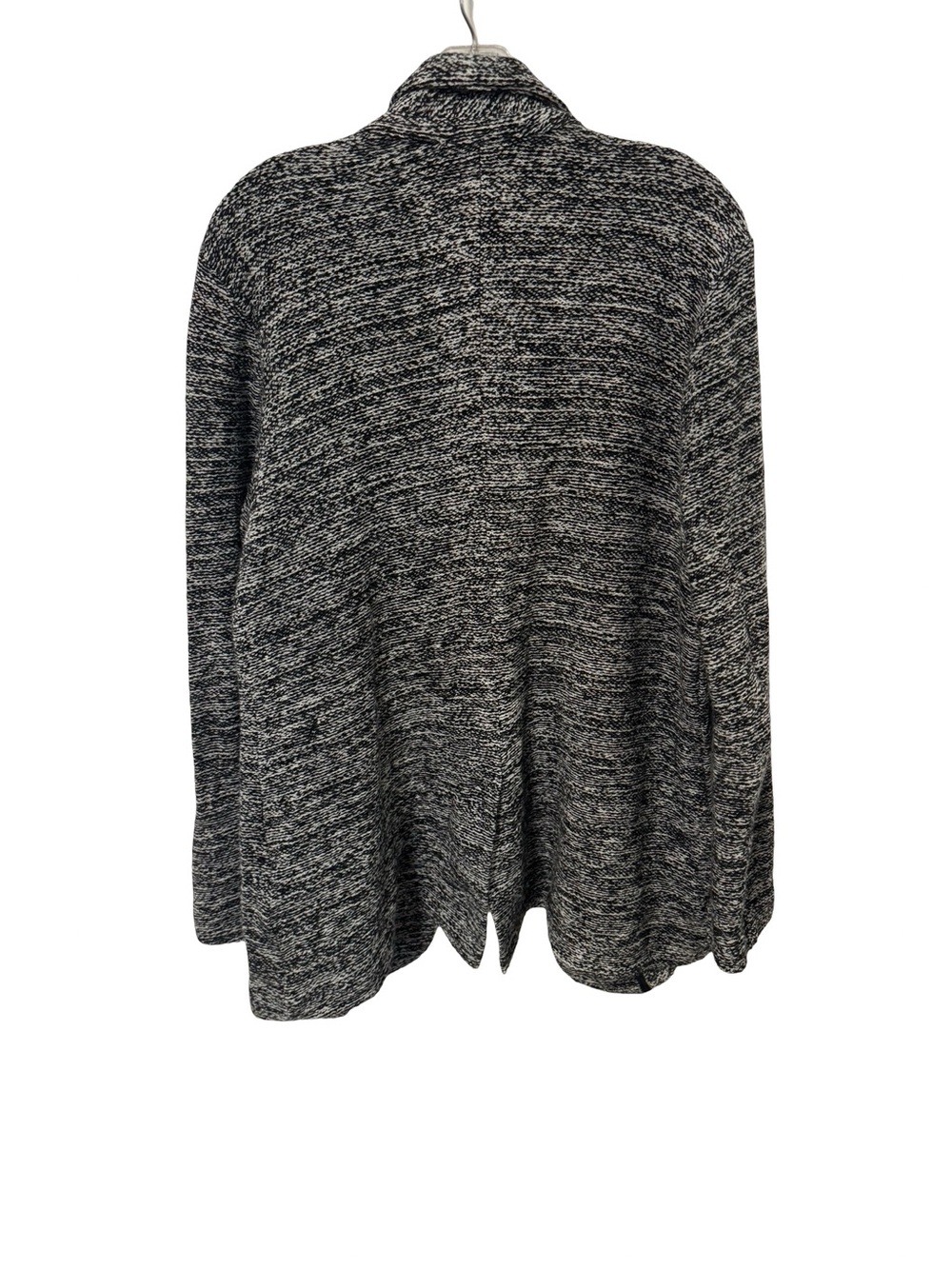 Simply Vera Vera Wang Black & White Marled Open-Front Blazer Cardigan - Picture 3 of 3
